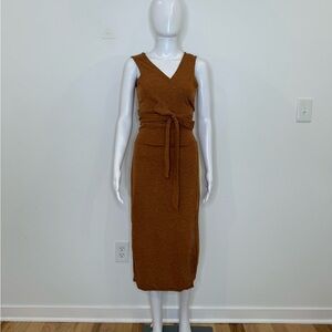 Mia Joy by Joyfolie Knit Midi Dress in Rust – Size M